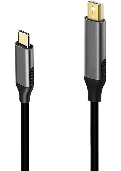 K02 Type-C To Mini Display Port 4K Hd 60Hz Görüntü Aktarım Kablosu