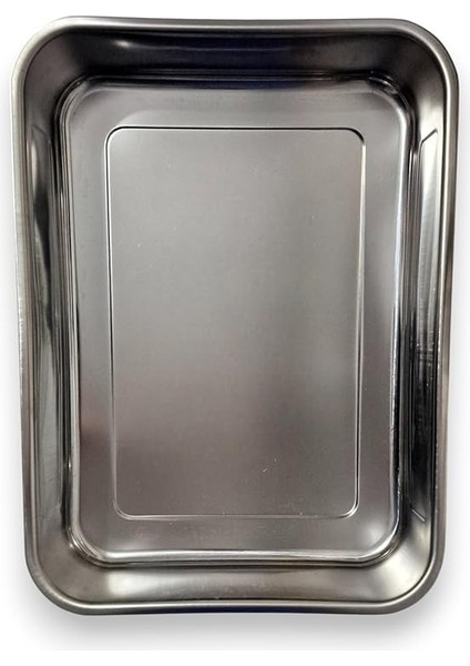 Tepsisi Paslanmaz Çelik Çok Amaçlı Dikdörtgen Büyük Metal Tava Fırın (36,5 x 26,5 x 6,5 Cm, 304 (18/10) Kalite, Bulaşık Makinesinde Yıkanabilir, Gıdaya Uygun, Kolay Temizlenebilir) fiyatları