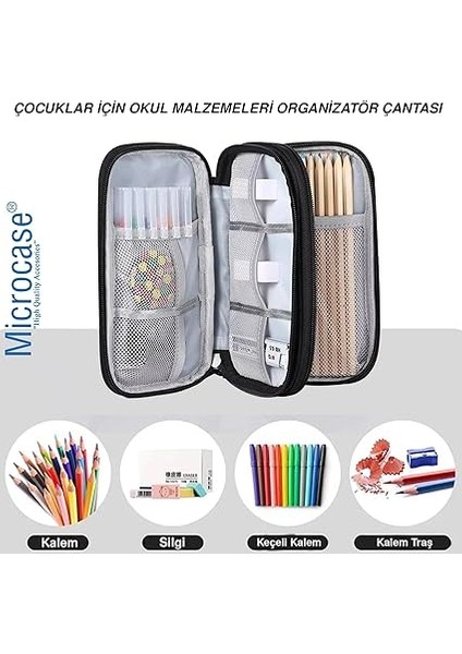 Taşınabilir Su Geçirmez Çift Katman Fermuarlı 8 Bölmeli Hard Disk Seyahat Çantası Organizer AL4210 indirimleri