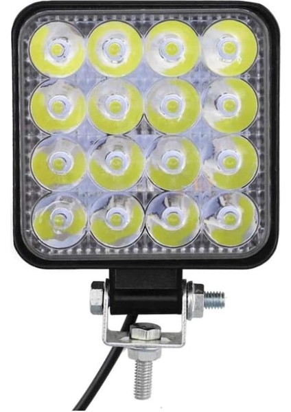 16 LED Kare Off Road Iş Makinası Çalışma Lambası Sis Farı fırsatları