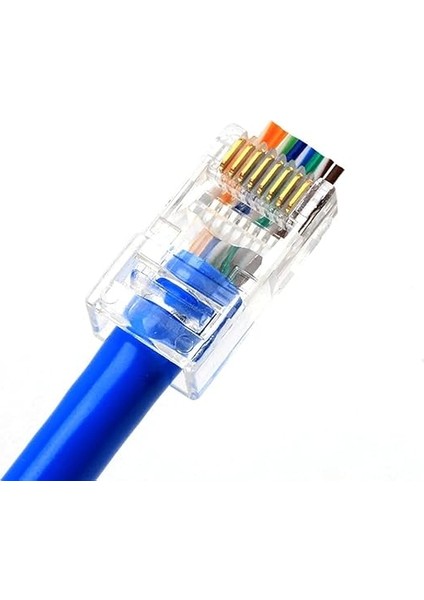 4381 Yeni Nesil Delikli Cat6 RJ45 Konnektör Utp Jack (100 Adet) fiyatları