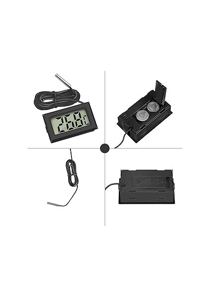 Dijital LCD Termometre Sıcaklık Monitörü Harici Sensörü ile Buzdolabı Dondurucu Buzdolabı Akvaryum fiyatları