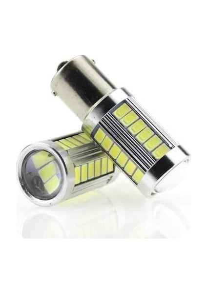 Light-X Auto Lighting Tek Duy 93 Geri Vites LED Sinyal Ampülü ve Park Ledi Beyaz (2'li Paket)