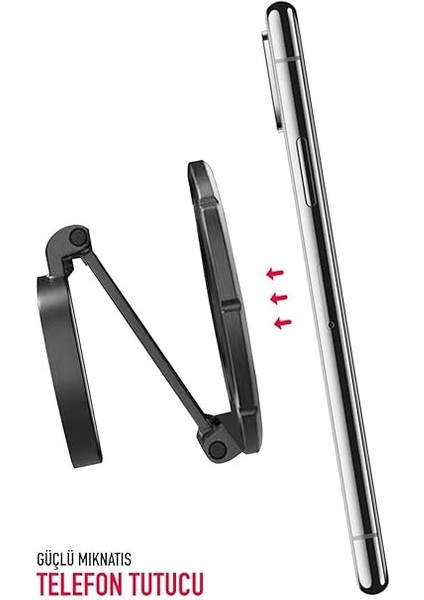 TT55 Mıknatıslı Araç Içi Yapışkanlı Magsafe Destekli Telefon Tutucu fırsatları