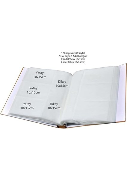 10X15CM 500 Fotoğraf Kapasiteli Kutulu Çiçek Desenli Lüks Ofset Fotoğraf Albümü (Sarı) fiyatları