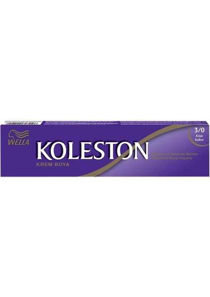 Koleston Single Tüp Boya 3/0 Koyu Kahve