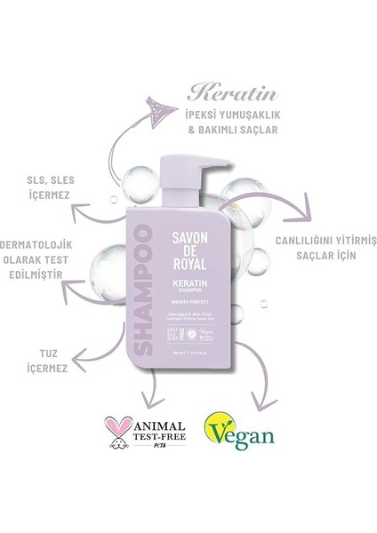 De Royal Miracle Şampuan 500 ml | Canlılığını Yitirmiş Saçlar | Pürüzsüz Etkili | Keratin Yağı | Tuz Içermez modelleri