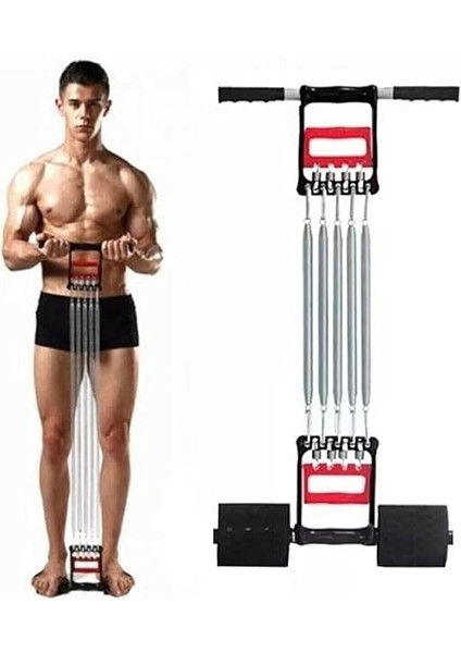 5 Dirençli El Ayak Göğüs Yayı Çelik Yay Spor Aleti CKS-119 fiyatları