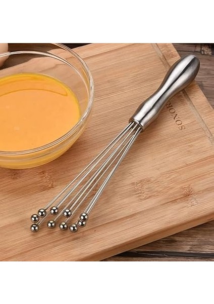 cm Paslanmaz Çelik Yeni Nesil Çırpma Teli, Ergonomik Tutma Yeri, Kalın Teller ve Metal Toplar ile - Mutfakta Kullanım Için Ideal fiyatları