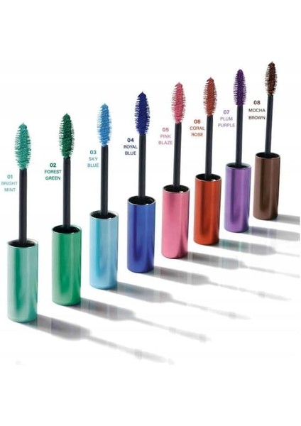 Rose Flash Lash Colered Mascara No: 03 Sky Blue - Renkli Maskara modelleri