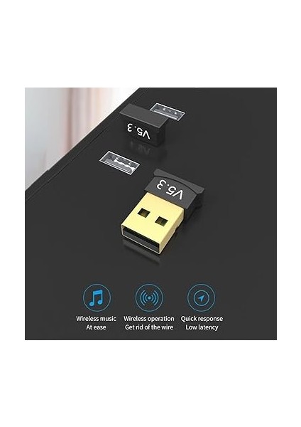 Bluetooth 5.3 USB Dongle Adaptörü, Windows 7/8.1/10/xp'yi Destekler, Pc, Dizüstü Bilgisayar, Fare, Klavye, Yazıcılar, Kulaklıklar, Oyun Kumandası Için Uygundur fiyatları