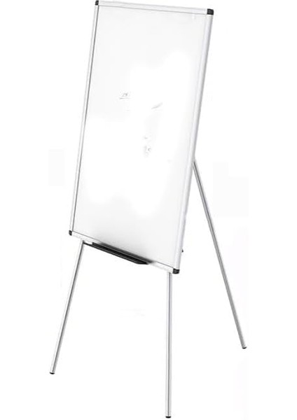 Ayaklı Beyaz Yazı Tahtası 60X85 cm Teleskobik Ayaklı 1 Adet Alüminyum Kolay Silinebilir Ergomik Beyaz Yazı Tahtası