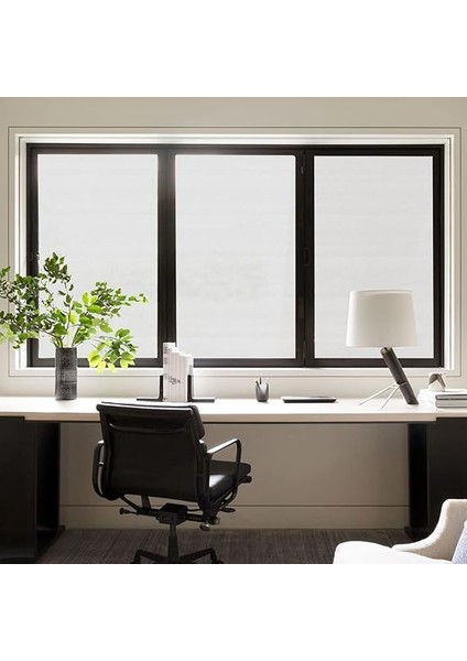 Gizlilik Cam Filmi Buzlu Cam Filmi Yapışkan Olmayan Statik Yapışkan Pencere Filmi Sticker Ev Banyo Ofis Için 44,5 x 200 cm modelleri