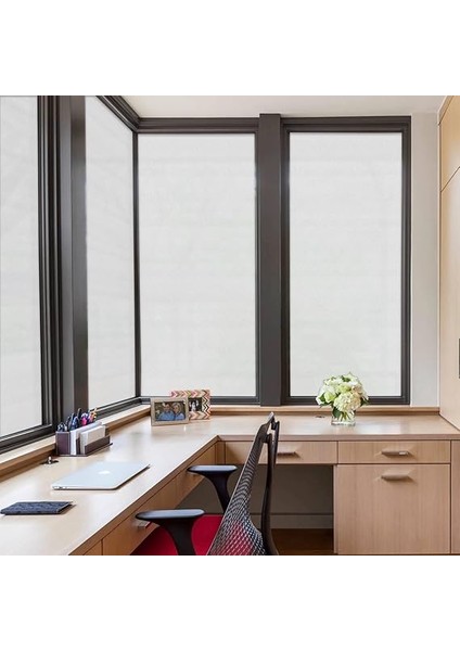 Gizlilik Cam Filmi Buzlu Cam Filmi Yapışkan Olmayan Statik Yapışkan Pencere Filmi Sticker Ev Banyo Ofis Için 44,5 x 200 cm fırsatları