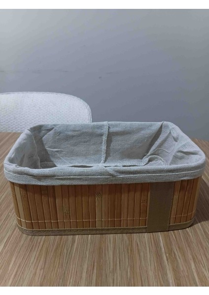 Bambu Kare Kirli Sepeti ve Bambu 3 Lü Organizer (Sabunluk Havlu Kozmetik Saklama ) indirimleri