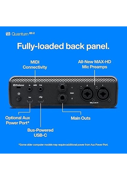 Quantum Es2-2 x 2, 24-Bit / 192 Khz Ses Kartı, 6 Aylık Studio One+ Üyeliği indirimleri