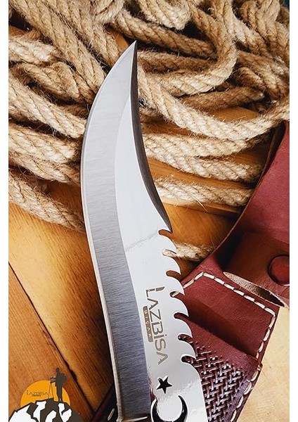 Işlemeli Sap Outdoor Kamp Bıçağı Çakısı Kılıflı Piknik Bıçak Çakı Mutfak Bıçağı (KMU-742) fırsatları