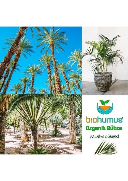 Palmiye Için, Organik Gübre, Organik Sertifikalı, Kök Geliştirici, Toprak Düzenleyici, Bitki Besleyici 25 kg (1) modelleri