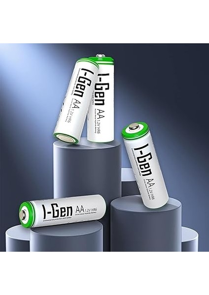 G427 4'lü Pil Şarj Aleti + 4 Adet Aa 2700 Mah Kalem Pilli Set 1.2V Ni-Mh modelleri