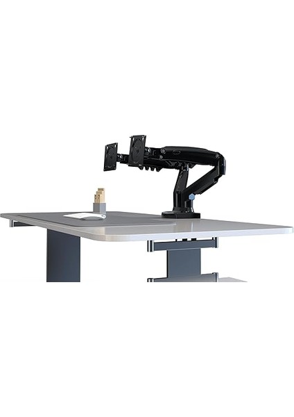 F160 17-27" Çift Kol Amortisörlü Vesa Monitör Standı modelleri