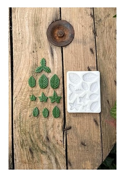 Concept Yaprak Onlu Mum Kalıbı (Silikon) modelleri