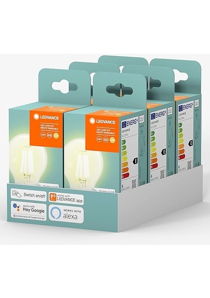 LED Filamant Lamba, 7 W, 806 Lümen, Bluetooth Kontrol modelleri