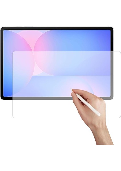 Samsung Galaxy Tab S10 Fe Plus Tablet ile Uyumlu Tablet Paper Like Pencil Destekli Kağıt Hissi Veren Mat Ekran Koruyucu - AL3289