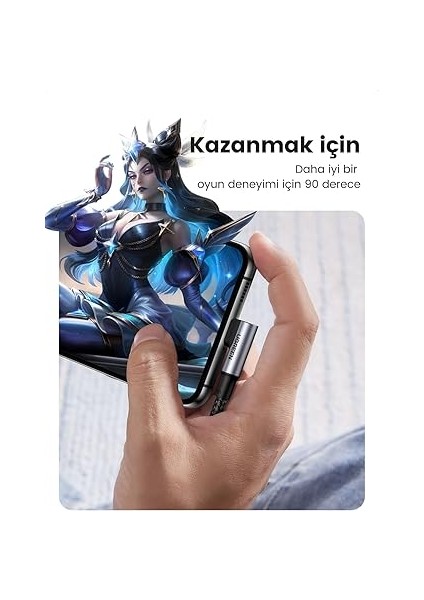 Type-C To Type-C 100 W 5A Örgülü 90 Derece Şarj Kablosu 2 Metre fırsatları