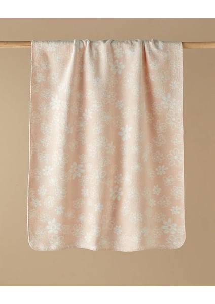 Home Charming Garden Pamuklu Bebe Battaniye 100X120 cm Pudra