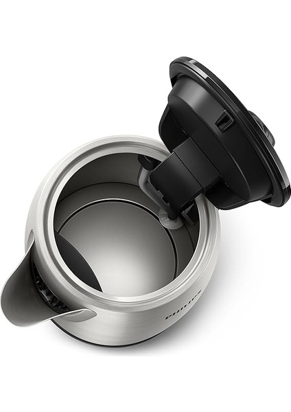 Daily Collection Çelik Kettle 2200 W 1.7 Lt, Işıklı Gösterge, Yaylı Kapak, Hızlı Kaynatma Fonksiyonu, Metal, HD9350/90 fırsatları