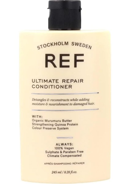 Of Sweden Ref Stockholm-Ref Ultımate Repaır Condıtıoner 245 ml Hasarlı Saçlar Için Onarıcı,besleyici ve Güçlendirici Bakım Kremi