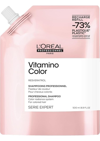Professionnel Paris Serie Expert Vitamino Color Boyalı Saçlar Için Renk Koruyucu Refill Şampuan 500ML