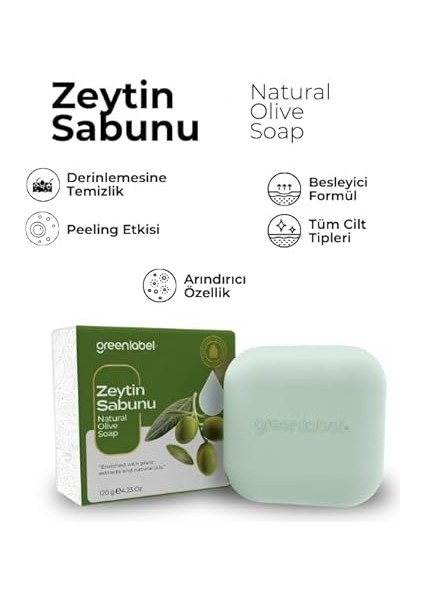 Zeytinyağı Sabunu Natural Saç ve Cilt Besleyici 120GR. modelleri