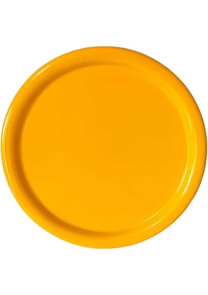 Metal Tepsi Metal Tabak 6 Adet Yuvarlak Çay ve Kahve Sunum Tepsisi Sunumluk Tabak 17 cm Sarı 17 x 17 fırsatları