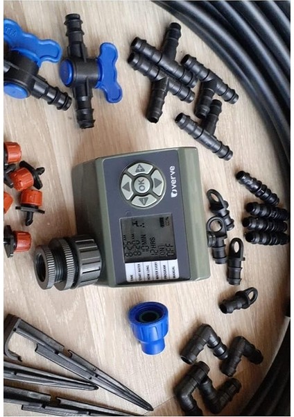 Verve Elektronik Bahçe Sulama Sistemi 20 Metre Damlalama Sulama Sistemi ve Ekleme Parçalı Set indirimleri