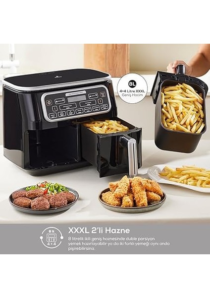 Aır Pro Cook Duo Tandır Xxxl 8 Lt Aırfryer B. Sılver modelleri