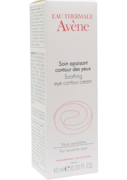 Thermale Avene Soothing Eye Contour Cream Göz Çevresi Nemlendirici Krem 10 ml 648730 fiyatları