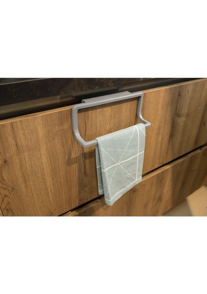 Mutfak Banyo Havlu Askısı-Gri M-B30-07