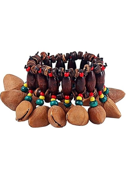 Afrika Kabile Tarzı Somun Kabuğu Bilezik El Zili Djembe Afrika Davul Konga Perküsyon Aksesuarları Için fırsatları