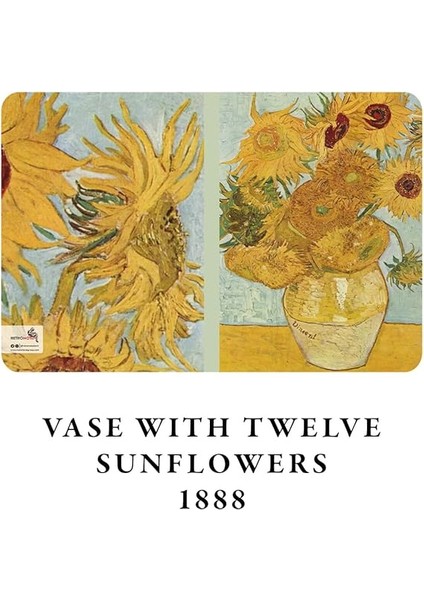Vase With Twelve Sunflowers, Van Gogh 1888, A4 Defter Iv, Çizgisiz, Toplam 64 Sayfa, Tel Dikiş, Esnek Kapak, Oval Kenar, Tuval Doku, 60 Gram, Sarı Krem Renk, 21X29,7X0,5CM fiyatları