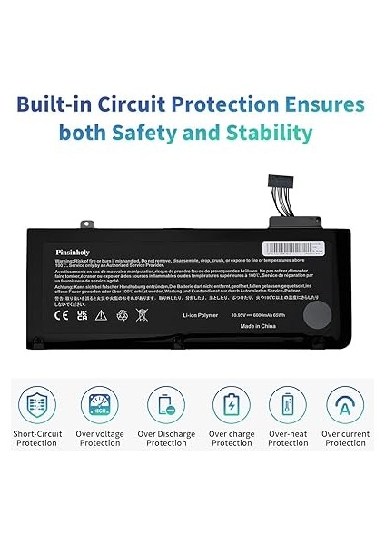 A1322 A1278 Batarya MacBook Pro 13' Inç Için (2012 2010 2009 Başlangıcı 2011 Sonu 2011 Versiyonu) MB990LL/A MC700LL/A MD313LL/A, 661-5557 modelleri