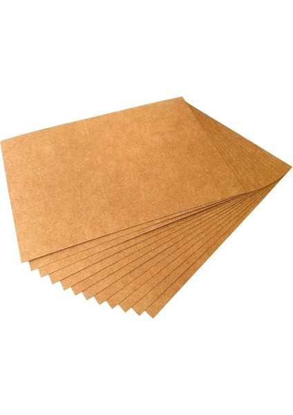 50 Yaprak Kraft Kağıt, 300 G/m², A4, Mat, Boş, Kartendruck-Yaprak