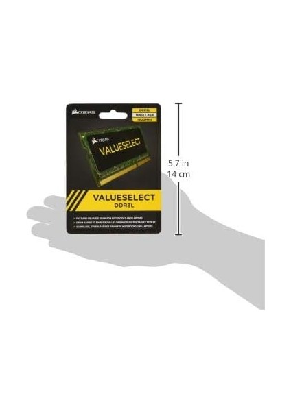 Value Select Sodımm 8gb (1X8GB) 1600MHZ CL16 1.35V Ddr3 Ram (CMSO8GX3M1CL1600C11) modelleri
