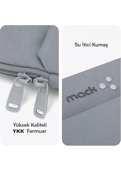 MCE-1502 14.1" Nova Eco Çevre Dostu 13-14 Inç Yeni MacBook Pro Için Kılıf, Aksesuar Bölmeli Laptop Kılıfı, Ykk Fermuarlı Notebook & Tablet Kılıfı, Gri fırsatları