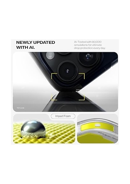 iPhone 16 Pro Max Ekstra Dayanıklı Magsafe Kılıf Tough Armor Ai Hava Kanalı Teknolojisi™ Askeri Sınıf Koruma Magfit Kickstand'lı Metal Slate Çift Katman Kapak - ACS08014 fırsatları