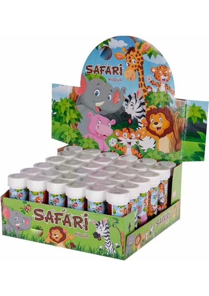 Serisi Hayvanlar Temalı Köpüklü Üflemeli Baloncuk (8 Adet)