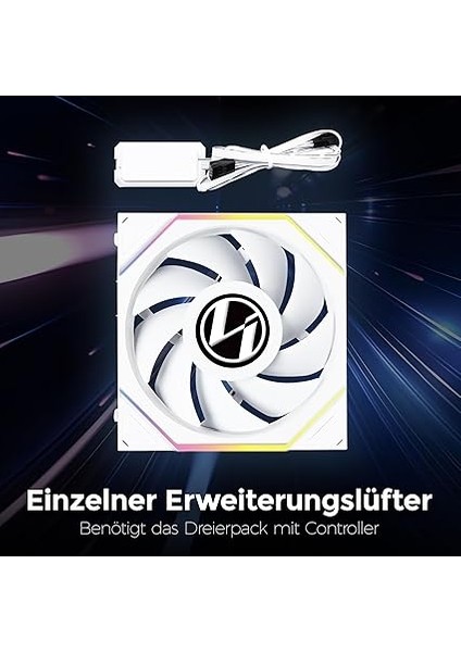 Li Unı Fan Tl Wıreless LCD 1X120MM Beyaz Kasa Fanı (G99.12TLLCD1W1W.00) modelleri