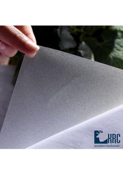 Duşakabin Camı Kaplama Folyosu 37CMX5MT Buzlu Cam Filmi Kendinden Yapışkanlı Şeffaf KRCNM485 modelleri