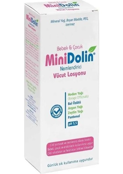 Minidolin Nemlendirici Vücut Losyonu 250 ml
