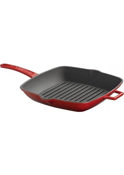 Metal Döküm Izgara Tava, Metal Saplı, 26X32 Cm, Siyah fırsatları